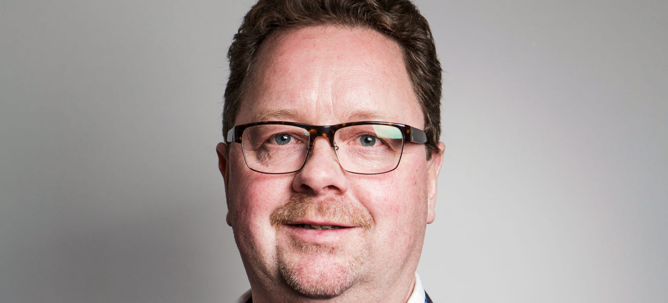 Förbundsordförande Magnus Pettersson. Porträttbild.